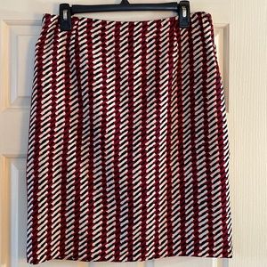 Ann Taylor print skirt, Size 12, Like New